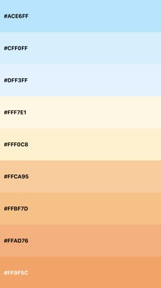 an image of the color scheme for different types of paint colors and their corresponding names