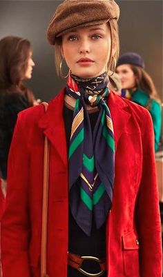 Zen Mode, Ralph Lauren Scarves, Scarf Trends, How To Wear Scarves, Inspired Outfits, 가을 패션