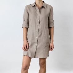 The Claude Linen Shirt is a versatile piece that can be worn on its own, tucked in, layered with our separates or simply thrown on over a swimsuit. Luxury Linen Camp Collar Shirt, Linen Button-up Tops For Loungewear, Relaxed Linen Button-up Blouse, Unstructured Linen Button-up Outerwear, Relaxed Fit Linen Button-up Blouse, Styles Inspiration, Linen Short, Linen Bag, Linen Shorts