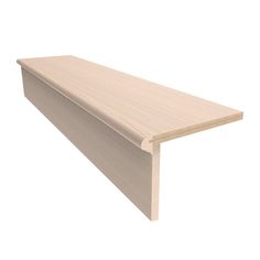 a wooden shelf with no top on a white background, it is made out of plywood