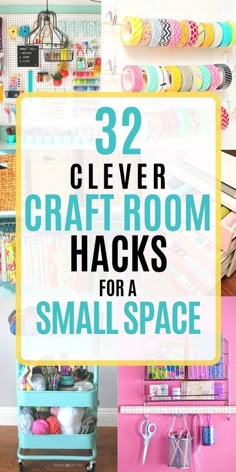 several craft room hacks for small space