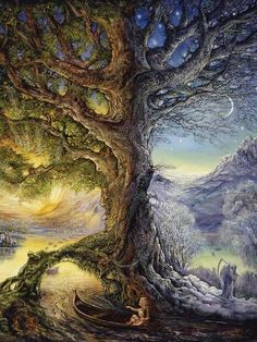 the tree of time river of life by jeanina wall is displayed on an iphone