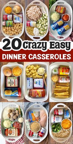 20 easy and healthy dinner casseroles that are ready to be eaten