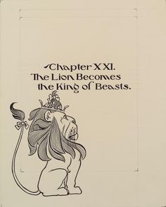 an advertisement for the lion king of beasts, which is printed in black and white