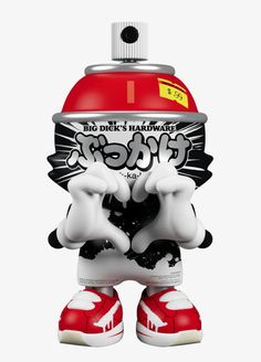 Love Red SuperKranky SuperPlastic Art Toy by OG Slick Artoys Vinyl Toys, Art Toys Design, Vinyl Art Toys, Toy Sculpture, Spray Paint Cans, Toy Art, Takashi Murakami, Alien Art, Vinyl Toys