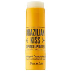 A lip butter infused with nourishing cupuaçu, açai, and coconut oil, leaving them soft with a dewy sheen that intensifies your natural lip color. Solutions for:- Dryness If you want to know more… Brazilian Kiss Cupuaçu Lip Butter nourishes lips for a soft, supple feel. Powered by a blend of extraordinarily nourishing cupuaçu butter, antioxidant powerhouse açai, and super-conditioning coconut oil, it leaves lips traced with a Brazilian caramel scent. Brazilian Kiss, Natural Lip Colors, Lip Butter, Spring Beauty, Drunk Elephant, Leh, Makeup Items, Natural Lips, Lip Moisturizer