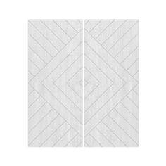 two pieces of white paper with geometric designs on them