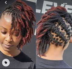 Spiral Locs, Loc Hairstyles Short, Long Dreadlock Hairstyles, Loc Knots, Short Dread Styles, Traditional Locs, Short Loc Styles