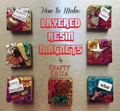 the cover of how to make altered reem magnets by crafty chika