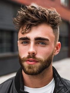 28 Textured Fringe Haircut Ideas for Men Straight Hair Men Curly Men Blonde Men Fade Low Taper Curly Fringe, Low Taper, Textured Fringe