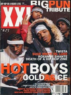 the cover of xx magazine featuring three young men