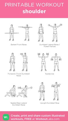 the printable workout guide for men and women