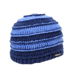 Part of the 2022 collection: The Karma beanie is hand crocheted with lines of horizontal knit stitching. Half Fleece lined in matching colored micro fleece for comfort. Cozy Blue Hats For Outdoors, Cozy Blue Outdoor Hats, Cozy Blue Outdoor Hat, Outdoor Blue Knitted Beanie, Blue Knit Beanie For Cold Weather, Blue Hand Knitted Beanie For Winter, Winter Blue Hand Knitted Beanie, Blue Crochet Hat For Cold Weather, Cozy Blue Yarn Hats