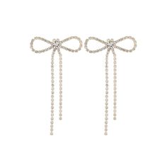 PRICES MAY VARY. ✅ NTLX RHINESTONE BOW TIE RIBBON EARRINGS FOR WOMEN – Beautifully crafted and embellished with sparkling genuine rhinestone crystals, these exquisite earrings look great for any occasion! They can be worn as a statement piece at any type of event or just casually every day, all while being super comfortable and extremely light weight. ✅ INCLUDES GIFT BOX – Includes a stylish gift box – so the bracelet is the perfect present for Christmas, Valentines Day, First Date, Birthdays, M Elegant Valentine's Day Drop Crystal Earrings, Elegant Sterling Silver Crystal Earrings For Valentine's Day, Silver Dangle Jewelry With Bow Detail, Silver Dangle Earrings With Bow, Rhinestone Bow Earrings, Gold Bow Tie, Rhinestone Bow, Bow Earrings, Black Rhinestone