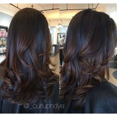 Brown Hair With Blonde Balayage, Dark Brown Balayage, Blonde Balayage Highlights, Blond Balayage, Bouncy Hair, Dark Hair With Highlights, Trendy Blouse, Brown Hair Balayage