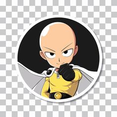 an avatar sticker with a cartoon character in the middle and one hand on his face