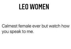 the words leo women written in black and white on a white background with an image of a