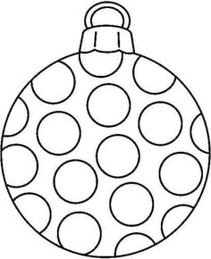 a christmas ornament with dots on it