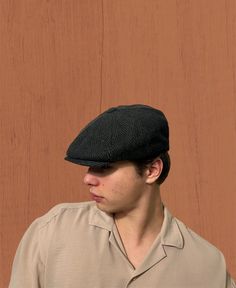 Discover timeless elegance with our Dark Green Herringbone Cap, a classic accessory influenced by the Peaky Blinders Hat and the vintage charm of a 1940s Baker Boy Hat. Handmade with care, this black newsboy cap is not just an accessory; it's a statement piece that seamlessly blends warmth, style, and a touch of The Great Gatsby's allure. Discover The Versatility Of Our Hat: -Classic herringbone pattern for vintage appeal. -Versatile black newsboy cap, Peaky Blinders hat, and Baker Boy Hat. -Handmade with high-quality wool for superior craftsmanship. -Ideal winter hat for men and ladies seeking warmth and style. -Vintage wool hat with a nod to 1940s fashion. -Green 8 panels cap for a unique and elegant look. -Dark green wool hat for a sophisticated touch. Experience the grace of our ladies News Boy Hat For Men, Classic Black Flat Cap, Classic One-size-fits-most Beret, Classic Black Baseball Cap, Vintage Black Baseball Cap With Short Brim, Vintage Black Flat Cap, Adjustable Vintage Beret With Short Brim, Peaky Blinders Hat, Pink Trucker Hat