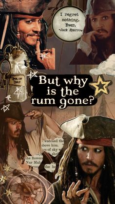 a collage of pirates with caption that says, but why is the rum gone?