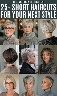 Short Grey Hair Over 60 Bob Hairstyles, The Back Of Short Haircuts, Short Haircuts For Wavy Hair Over 50, Cropped Bob Hairstyles, Haircut For 60 Yr Old Woman, Short Older Womens Haircuts, Short Hair Cuts For Thinner Hair 2023, Short Stacked Hair Older Women Layered Bobs, Short Haircuts For Elderly Women