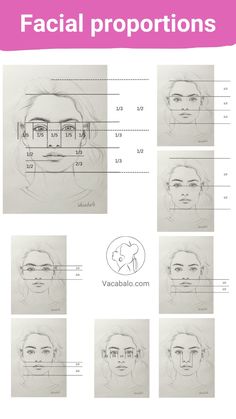 how to draw facial proportion for the face and head in this video, you can learn how