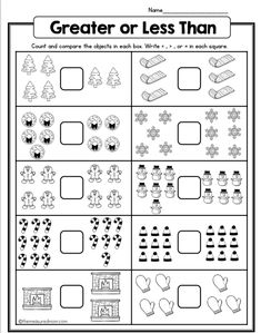 a christmas themed worksheet for kids to practice their math skills and help them learn how