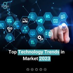 a person touching the top technology trend in market 202