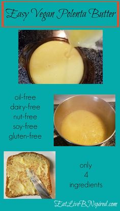 easy vegan yogurt butter recipe with instructions on how to make it in the microwave