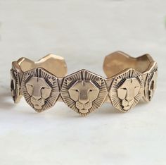 LION CUFF BRACELET - MIMOSA Handcrafted Jewelry Silver Market, Lion Earrings, Lion Bracelet, Lion Gifts, Lion Jewelry, Lion Pendant, King Of The Jungle, New Bracelet, South Louisiana