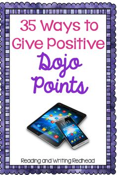 the book cover for 35 ways to give positive dog points