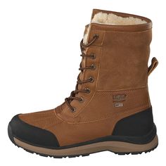 PRICES MAY VARY. Premium leather uppers with 17MM wool lining and insoles -32 degree weather rating Spider rubber outsole. Waterproof bootie construction Features non-wicking nylon lace and 7 inch shaft height Now on a womans specific last Made in Vietnam. Adirondack Ugg Boots, Ugg Adirondack, Water Rain, White Spider, Boots Waterproof, Kids Luggage, Wet And Dry, Womens Uggs, Weather Conditions