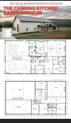 two story house plans with the floor plan and measurements for each room in this home