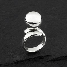 Mexican sterling silver single ball ring Chunky Silver Rings, Type 4, Adjustable Ring, Adjustable Rings, Statement Rings, My Jewellery, Silver Ring, Sterling Silver Rings, Jewelry Box