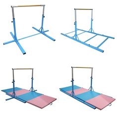 blue training bars and mats Gymnastics Mat, Indoor Sports, Bar Home, Home Gym Equipment, Team Sports, Home Gym, Bars For Home