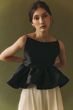 RTW Vania Romoff, Prada Top, Frill Top, Chic Dress Classy, Gamine Style, Black Blush, The Invitation, Fashionista Clothes, The Rack