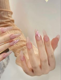 Uñas Coquette, Nail Growth Tips, Elegant Touch Nails, Unique Nail Art, Gel Toe Nails, Nail Design Video, Asian Nails, Nice Nails, Basic Nails