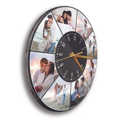 Custom Photo Collage, 8 Photos, Wall Clock Family Clock, Wedding Photo Walls, Photo Wall Clocks, Award Plaques, Photo Clock, Photos Wall, Kitchen Clock, Family Photo Collages, Personalized Family Gifts