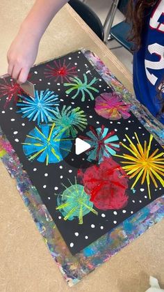 Firework Painting For Kids, Firework Art For Kids, Mark Making Techniques, Firework Painting, Painting Activities, Education Kindergarten, Year 1, Mark Making, Painting For Kids