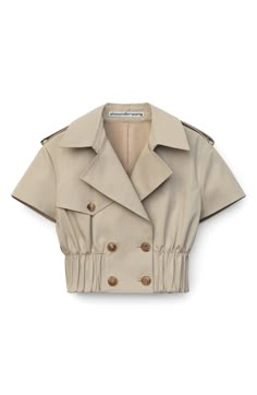 Detail Couture, Trench Jacket, Fashionista Clothes, Cropped Shirt, Crop Shirt, Fashion Tops, Alexander Wang, Teen Fashion