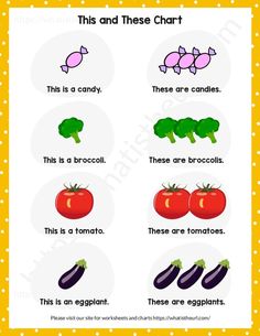 an english worksheet with vegetables and words