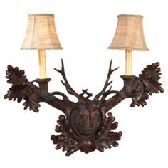 369.00 Black Forest Decor  20wx18hx7deep Black Forest Stag Wall Sconce Stag Lamp, Royal Stag, Transitional Style Decor, Black Forest Decor, Rustic Sconces, Decorative Wall Sconces, Rustic Wall Sconces, Stag Head, Deer Wall