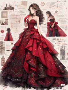 Visenya Targaryen, Vestidos Anime, Dreamy Gowns, Dress Design Drawing, Old Fashion Dresses, Fantasy Dresses, Fashion Drawing Dresses, Dress Design Sketches, Fashion Illustration Dresses