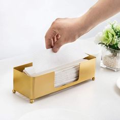 Brass Tone Metal Tabletop Commercial Paper Towel Holder Dispenser-MyGift Bathroom Paper Towel Dispenser Ideas, Bathroom Napkin Holder Ideas, Paper Towel Dispenser Bathroom, Bathroom Paper Towel Holder Ideas, Powder Room Towel Holder, Bathroom Paper Towel Dispenser, Bathroom Paper Towel, Bathroom Paper Towel Holder, Commercial Paper Towel Dispenser