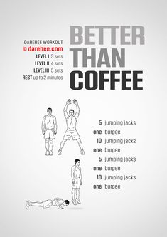 a poster with instructions for how to do a better than coffee exercise on the back