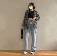 Girls Attire, Outfit Retro, Korean Outfit Street Styles, Model Outfit, Korean Casual Outfits, Tomboy Style Outfits, Ulzzang Fashion, Pinterest Outfits, Tomboy Fashion