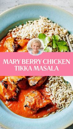 Mary Berry Chicken Tikka Masala English Baking, Mary Berry Recipes, Welsh Food, Brown Basmati Rice, British Baking Show Recipes, Food Suggestions, Tikka Masala Sauce, Chefs Recipes