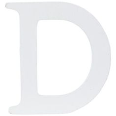 the letter d is white and has a small hole for it to be used as a decoration