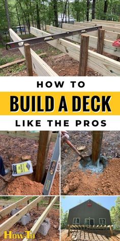 how to build a deck like the pros - step by step instructions and pictures