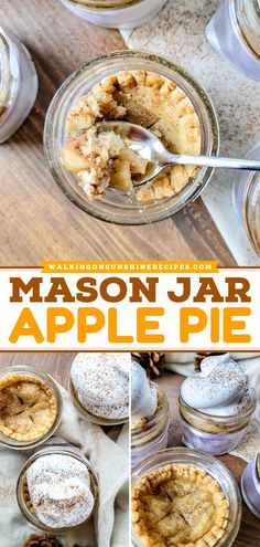 Add this Mason Jar Apple Pie to your best Thanksgiving dessert recipes! This easy apple recipe is made with cinnamon and sugar-sweetened apples and topped with a flaky pie crust. It also makes a great dinner party idea! Best Apple Desserts, Easy Thanksgiving Dessert Recipes, Thanksgiving Dessert Recipes, Easy Impressive Dessert, Fun Thanksgiving Desserts, Mason Jar Desserts, Thanksgiving Desserts Easy, Apple Recipes Easy, Easy Thanksgiving Recipes